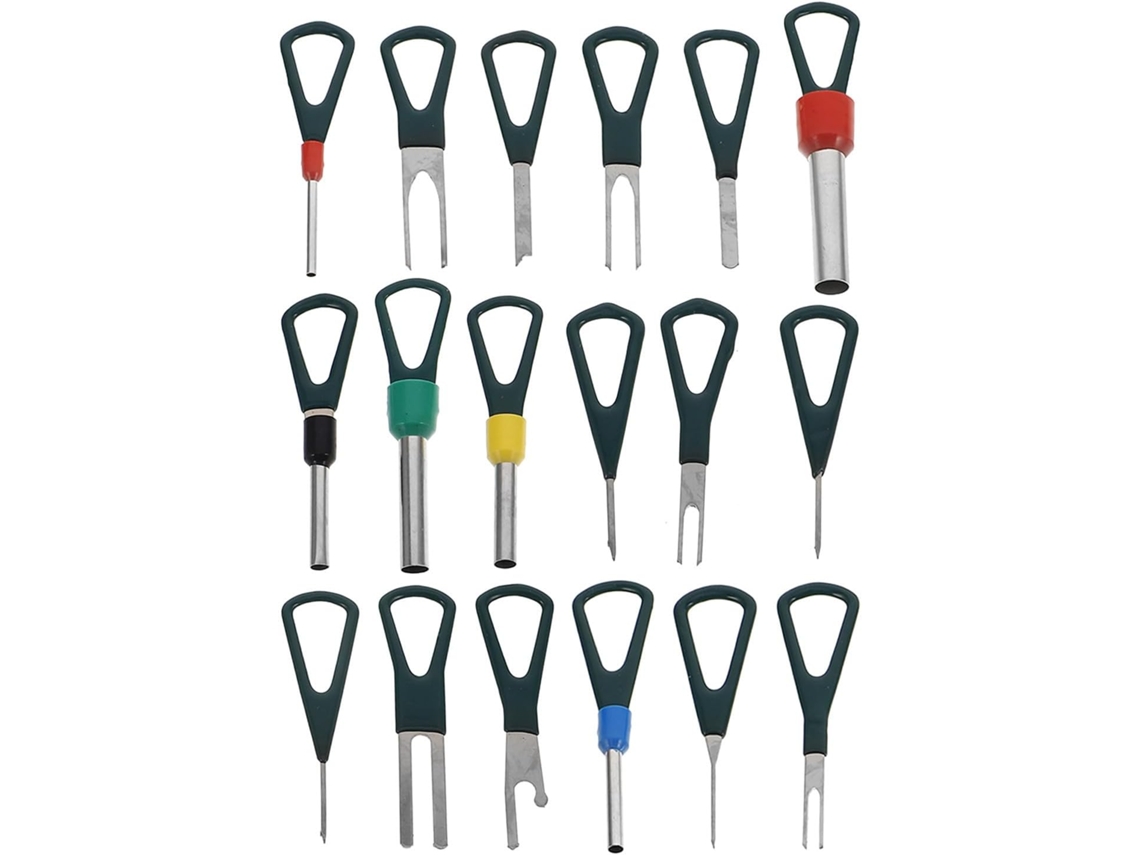 Conjunto De 18 Peças De Ferramentas Para Decapagem De Terminais Em Aço E Abs Para Fiação Elétrica Automotiva,