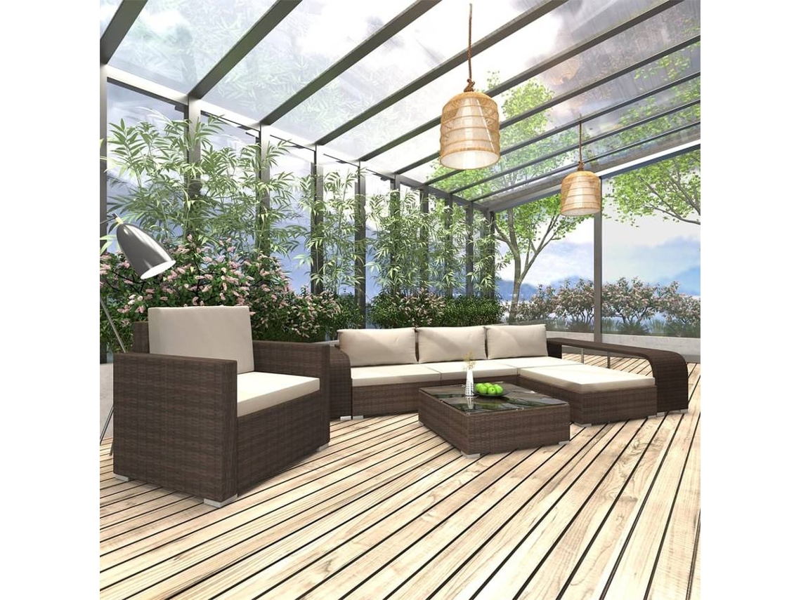 Garden Sofa, Garden Sofas Vidaxl Marrom Rattan / Vime (n/a)