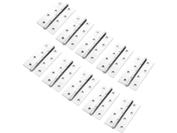Conjunto De 10 Dobradiças De Aço Inoxidável Para Portas De Móveis, Com 88 Mm De Comprimento