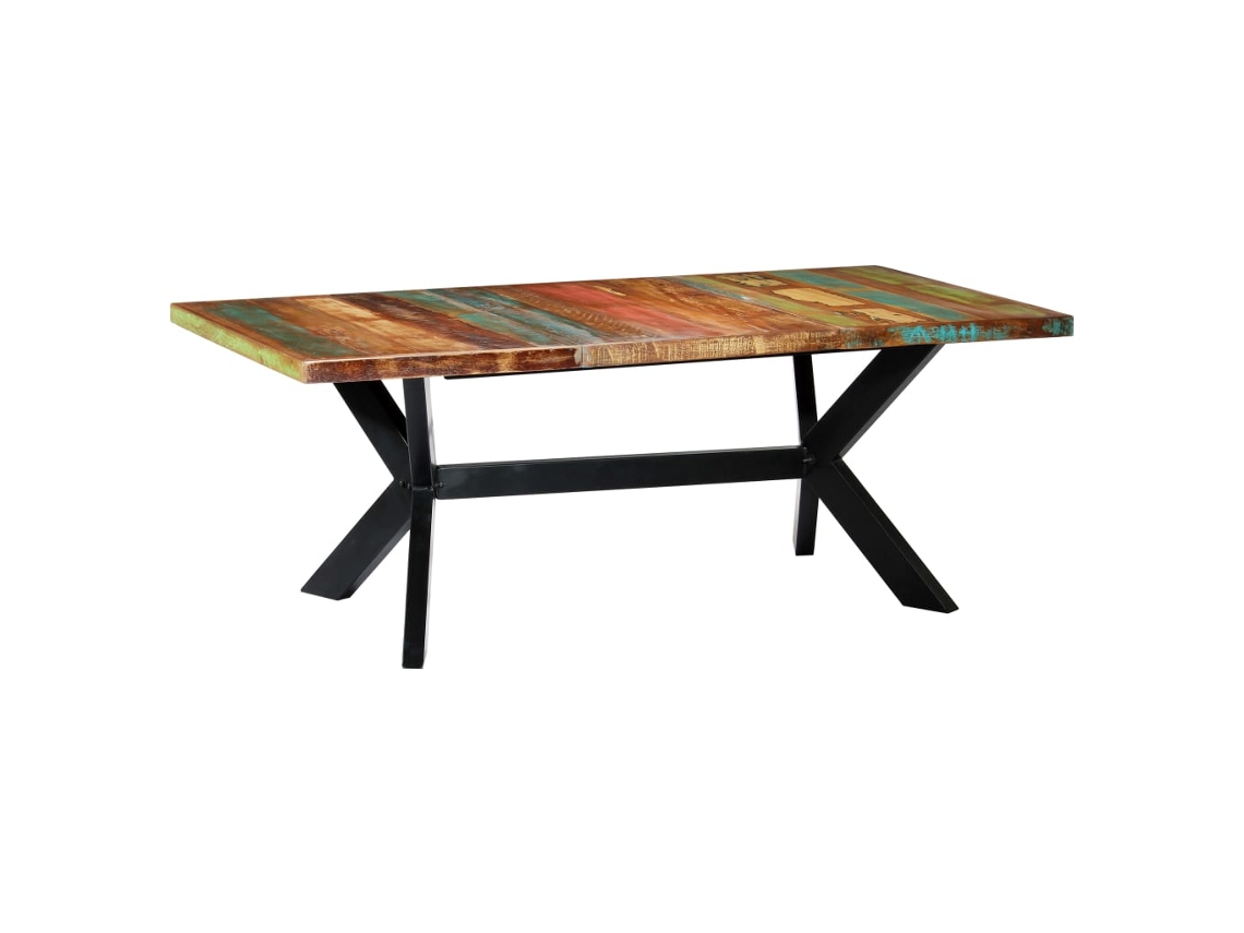 Dining Table, Dining Tables Vidaxl Multicolor Madeira (200 X 100 X 75 Cm)