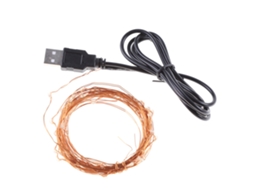 Laxiscreed Luzes Led Com Fio De Cobre Branco De 10m E 100 Leds Para Decoração Festiva