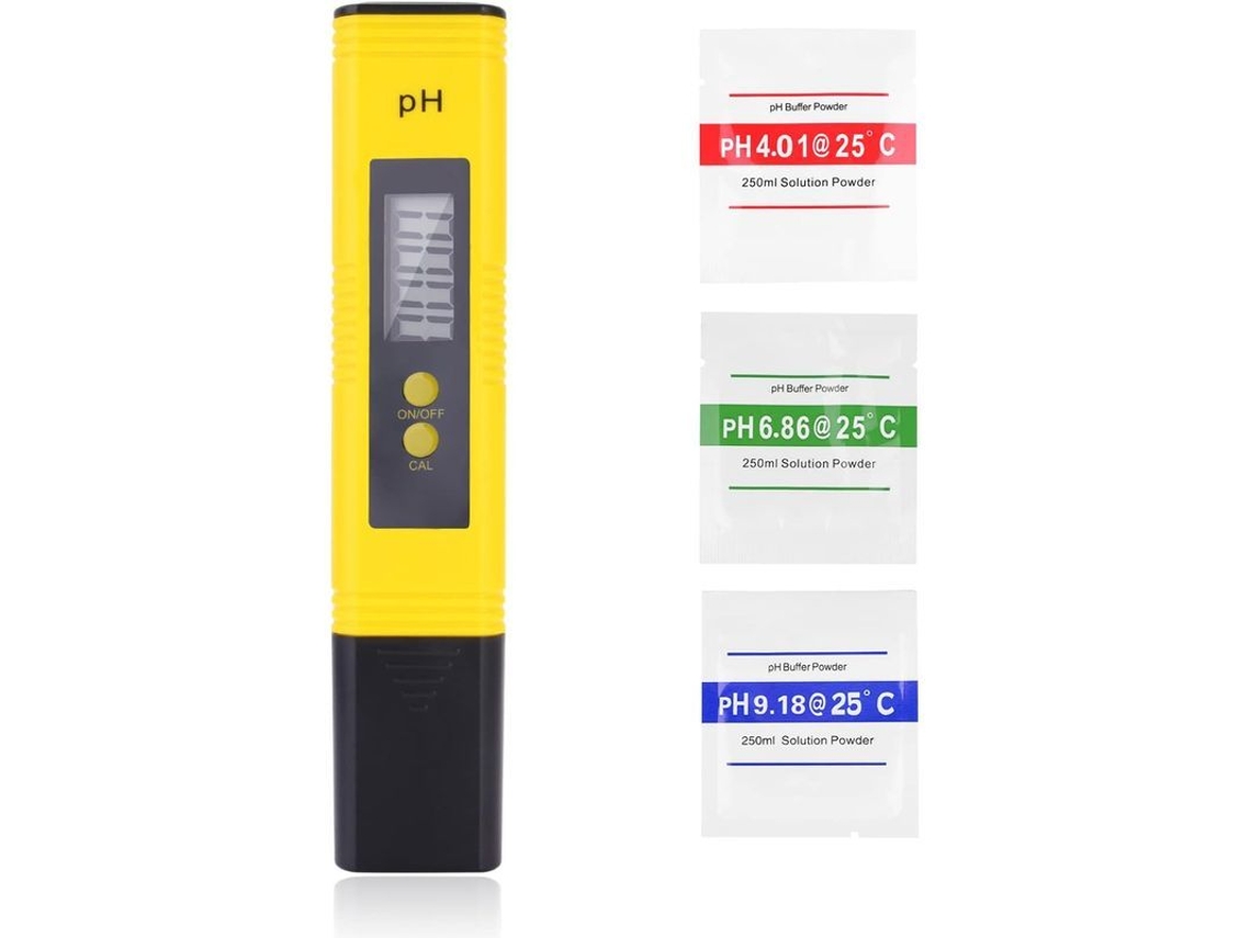 Medidor De Ph Digital Portátil Com Resolução 0,01ph E Alcance 0-14ph, Com Compensação Automática De Temperatura