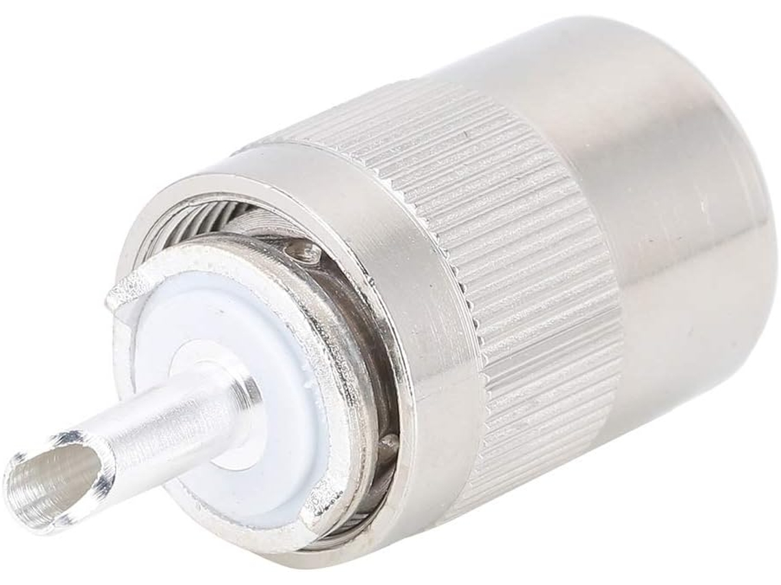 Conector Macho Uhf Pl-259, Resistente Para Cabos Coaxiais Rg8 / Rg214