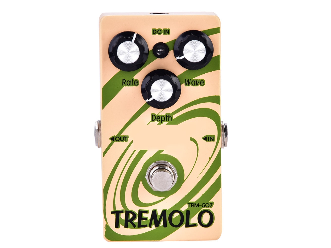 Pedal de Efeito Tremolo para Guitarra Durável com Conector de 6,35 Mm, Acessórios para Instrumentos Musicais AQUAFORGE
