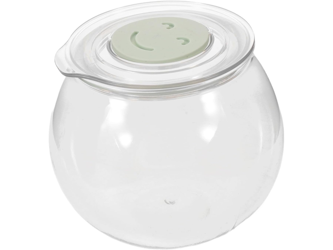 Pote De Chá Plástico Transparente Hermético 800ml