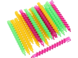 Conjunto De 100 Rolos Espirais Para Permanente De Cabelo Feminino, Feitos De Abs, Antiderrapantes.