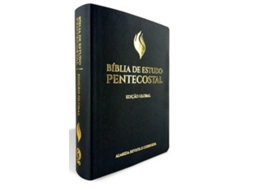 Livro Biblia De Estudo Pentecostal Grande Luxo Preta Edicao Global de Diversos Autores (Português)