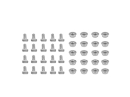 20 Conjunto Parafusos Aço Inox 304 M6 Porcas Para Estufa