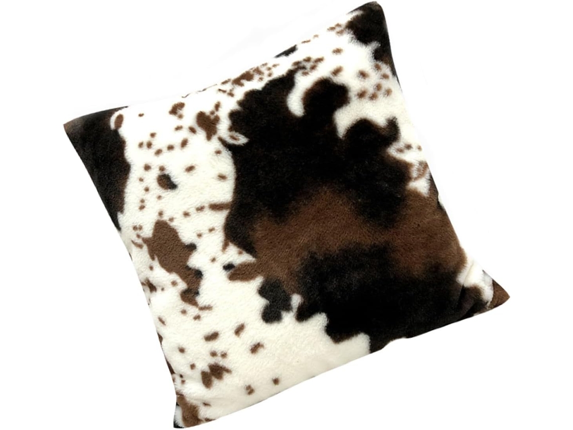 Capa de Almofada Decorativa e Respirável em Poliéster com Estampa Vaca, Design Moderno, Fácil CHABERLU