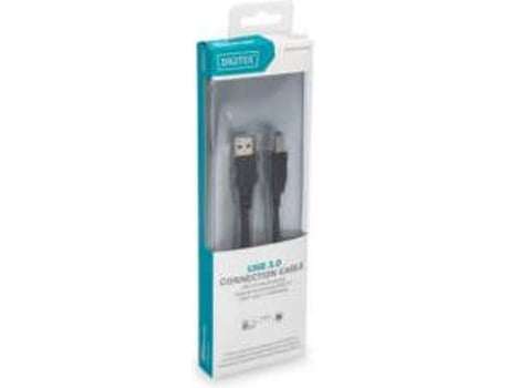 Cabo USB DIGITUS USB A/USB B 1.8 m Macho/Macho Preto