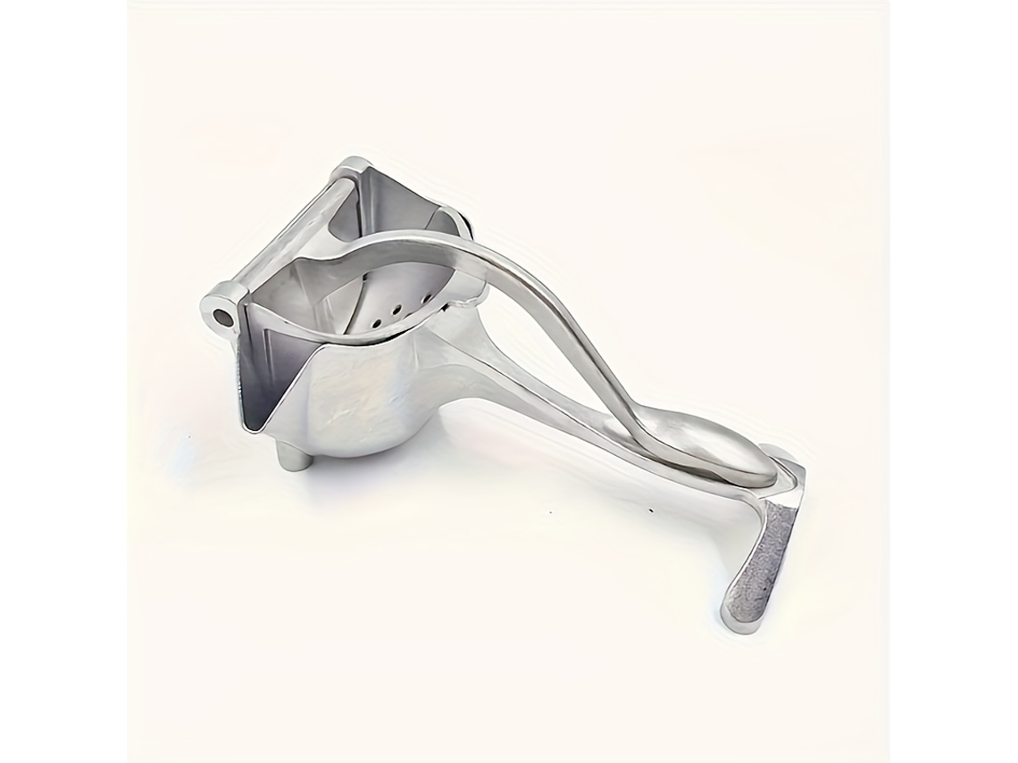 Espremedor Manual De Frutas Em Liga Alumínio, Ideal Para Romã, Laranja, Limão E Cana, De, Açúcar. Utensílio De Cozinha Para Frutas. Cor Prateada