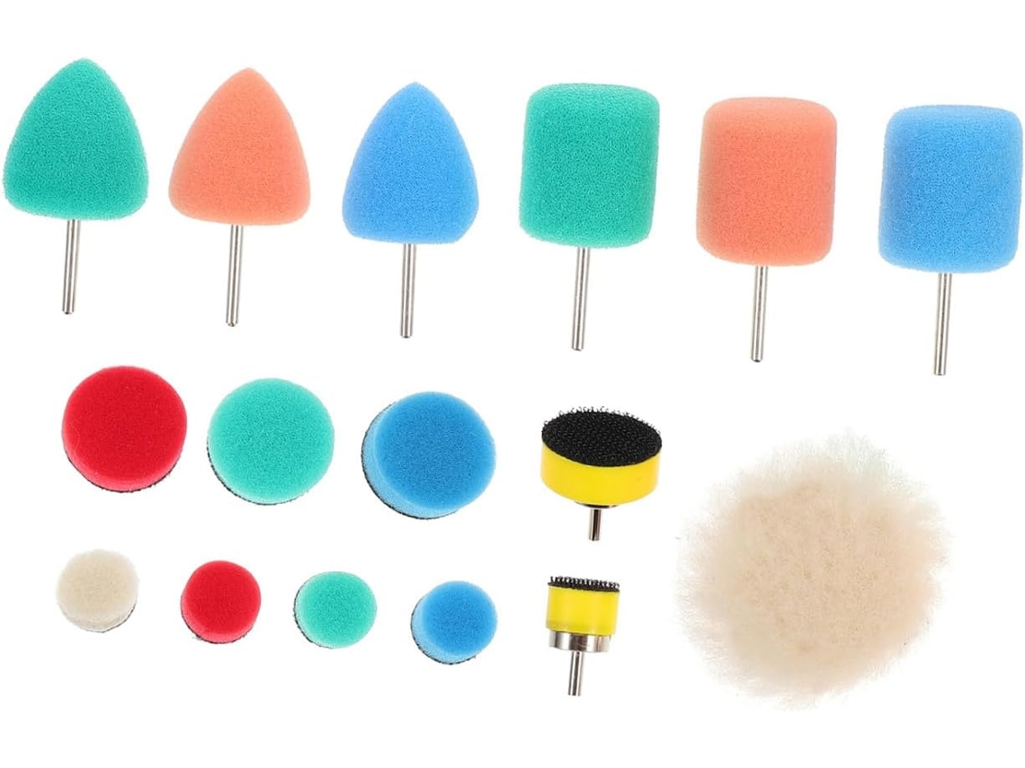 Conjunto De 16 Peças De Boinas De Polimento Para Carros, Esponjas De Espuma Para Polimento.