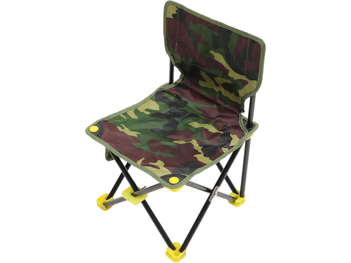 Cadeira de Pesca Alipis 33x33x55 Cm em Ferro e Tecido e Aço e Pe Dobrável, Portátil, Leve Ideal para Camping