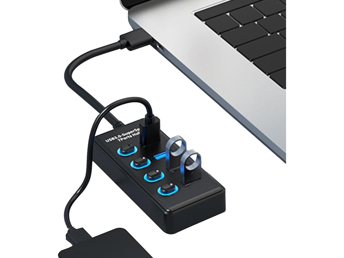Extensor De Porta Usb Com Carregamento Rápido, Adaptador Divisor Para