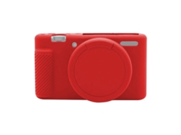 Caso Protetor De Silicone Macio Para Sony Zv-1 Vermelho