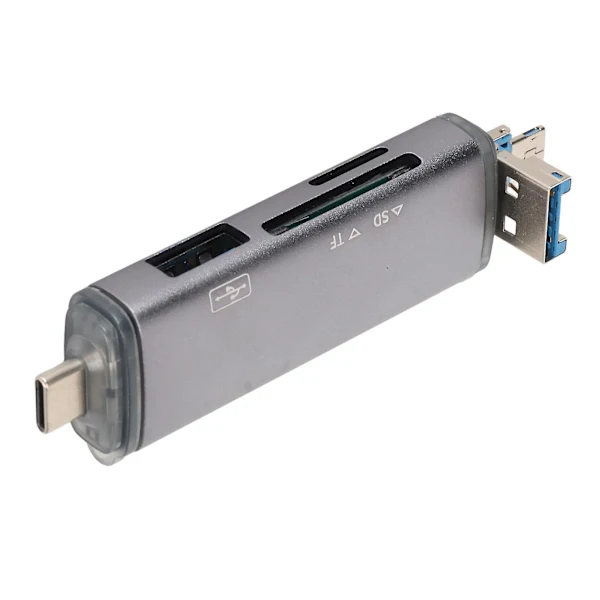 Leitor de Cartão Usb c Micro Usb Otg 5gbps Ultrafino AQUAFORGE