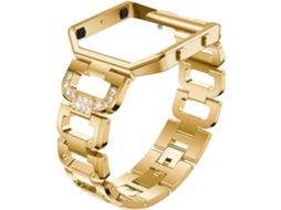 Pulseira De Aço Inoxidável Para Smartwatch Com Decoração Em Strass E