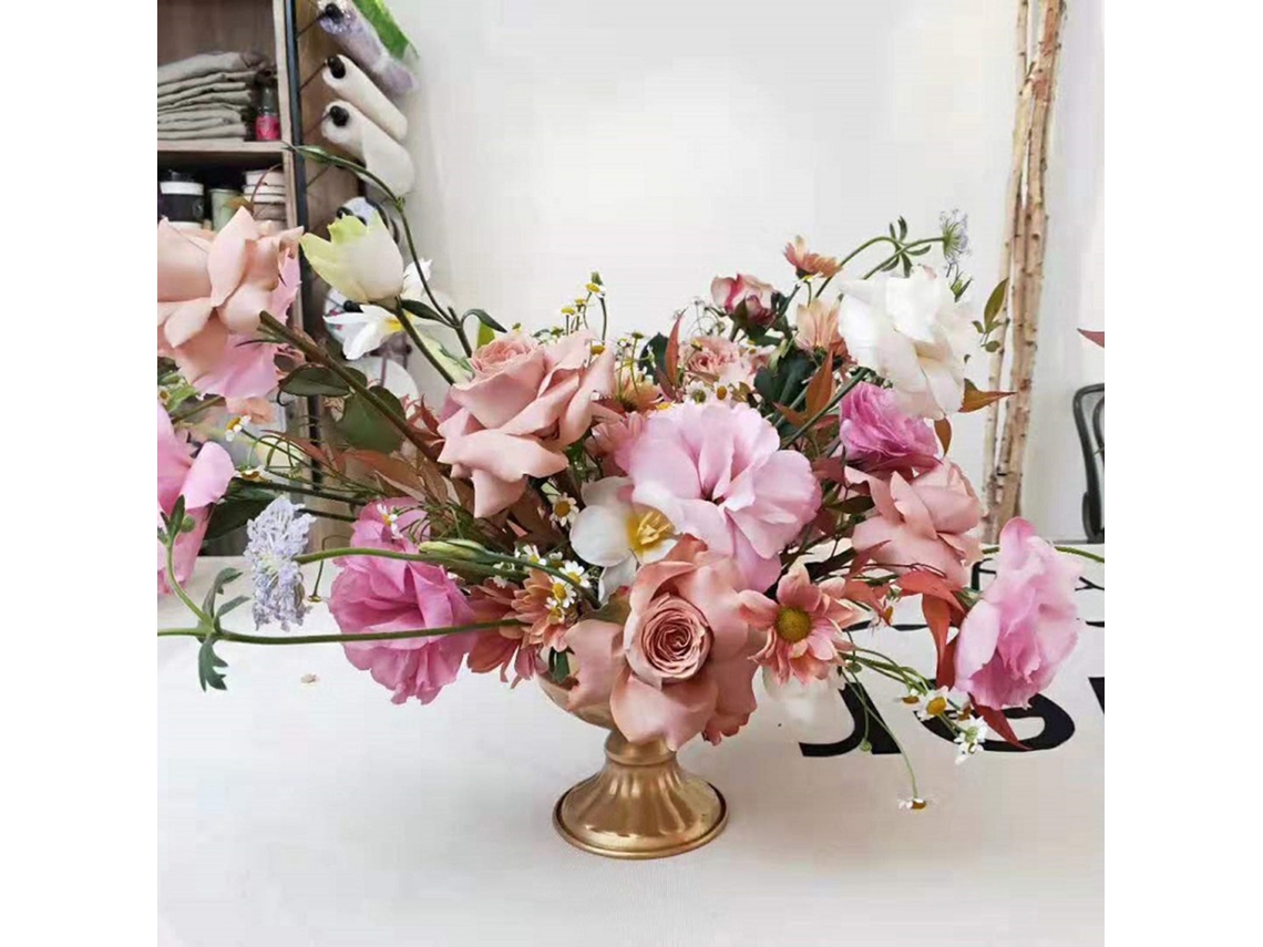 Recipiente De Flor De Ferro Eoocoo (retro, Para Arranjo Floral)