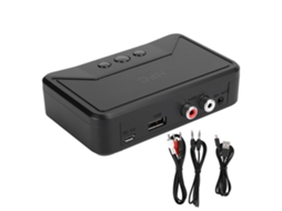Receptor usb inalámbrico bluetooth 5.0 nfc para altavoces de escritorio, audio plug and play, negro