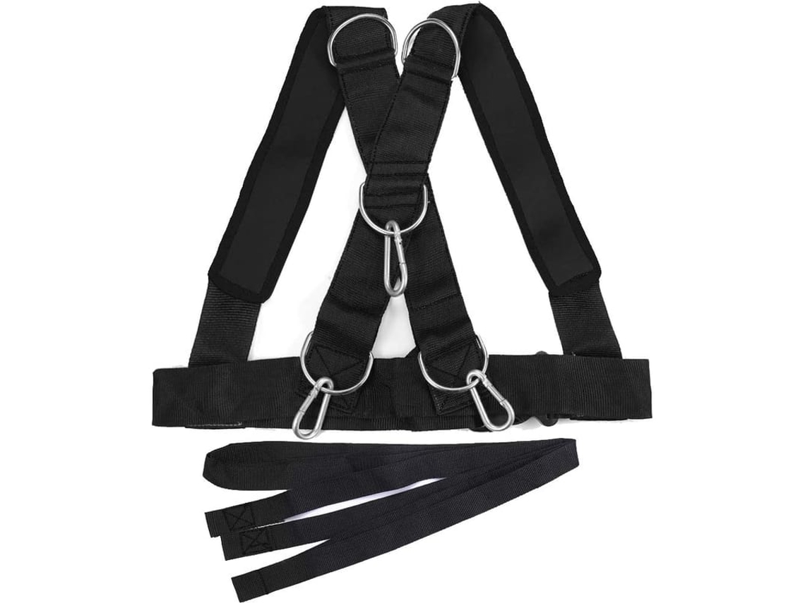 Kit De Corda De Resistência Para Treinamento Esportivo Melhora Velocidade, Resistência E Força, Preto