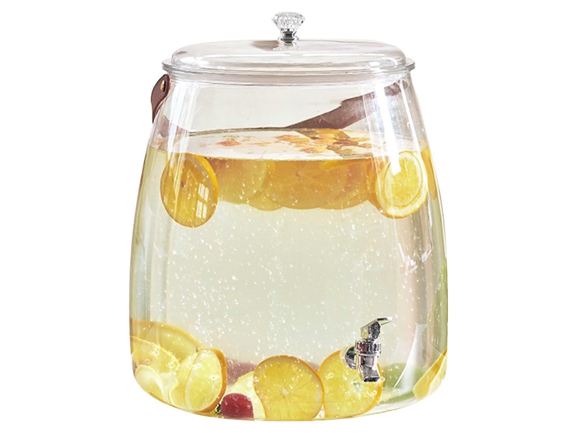 Dispenser De Bebidas Para Geladeira Com Bico, Jarra De Grande Capacidade À Prova De Vazamentos Para Bebidas Geladas, Ideal Para Casa Ou Áreas Extern