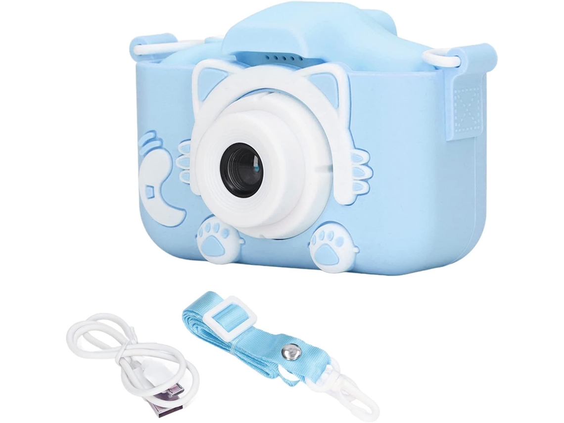 Câmera Colorida Para Crianças, Mini Câmera Digital De 2000w Com Foco