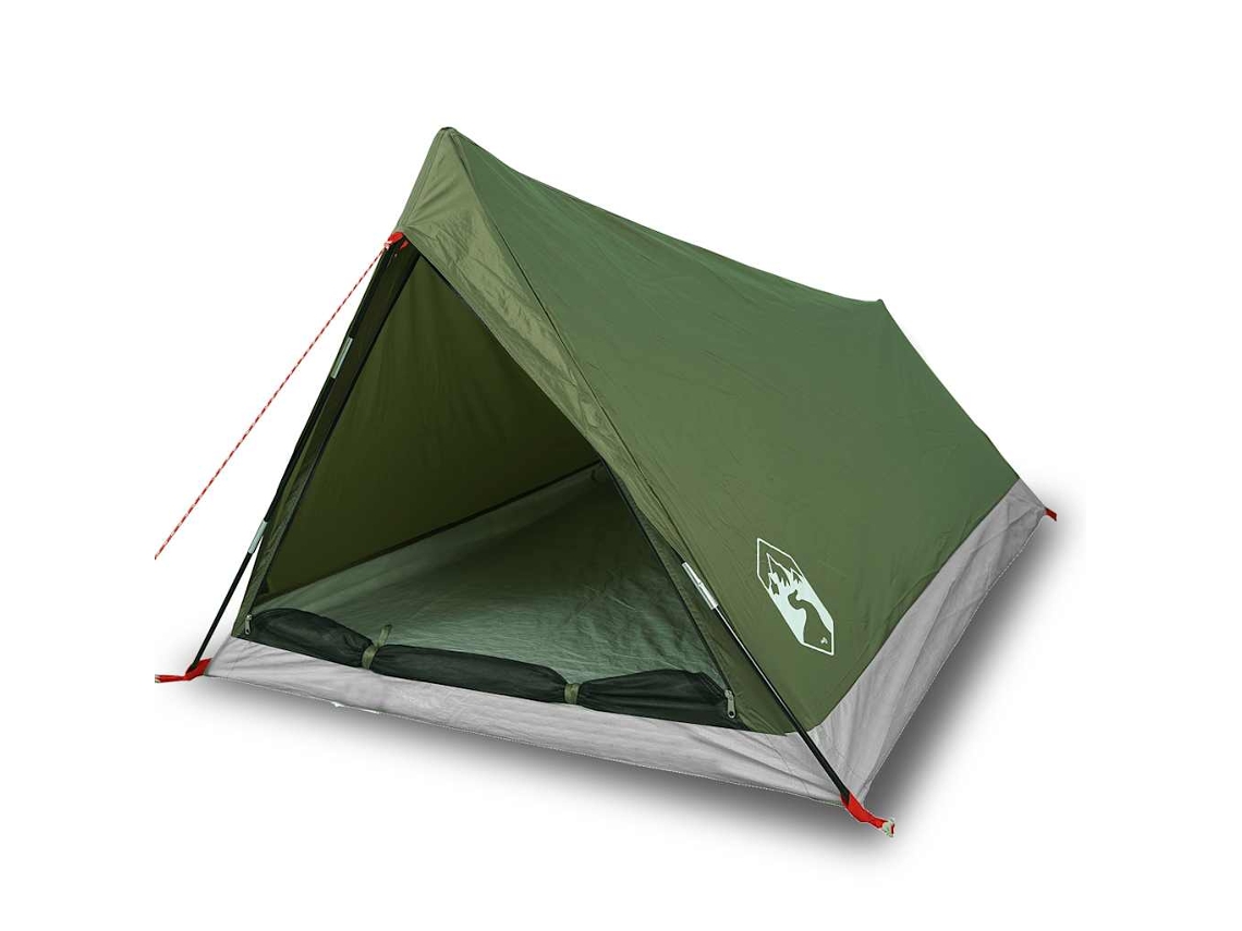 Tenda de campismo p/ 2pessoas VIDAXL tecido impermeável verde azeitona