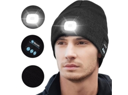 2026 gorro Unissex com Bluetooth, Alto falantes e Luz Led para Corrida, Presente de Natal para Homens e Mulheres