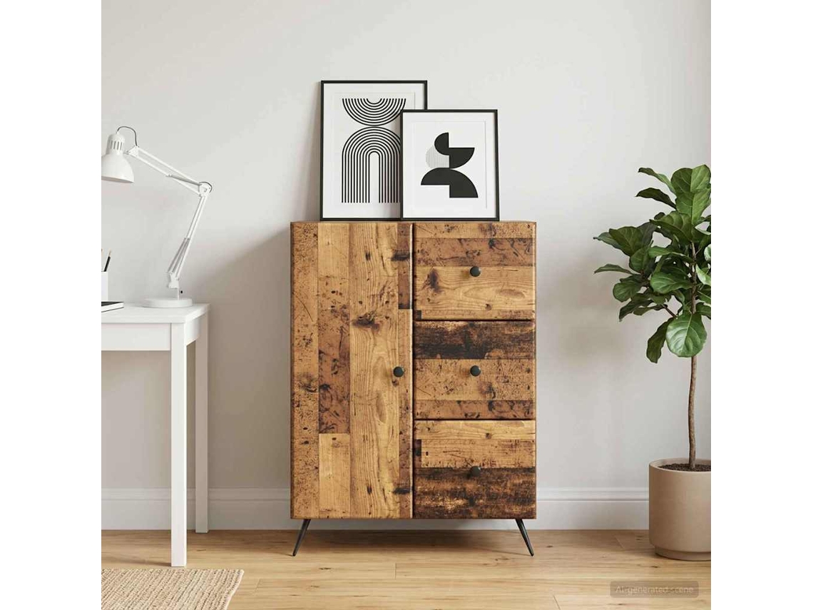 Vidaxl Buffet Madeira Antiga 66 X 34,5 X 90 Cm Derivados De Madeira