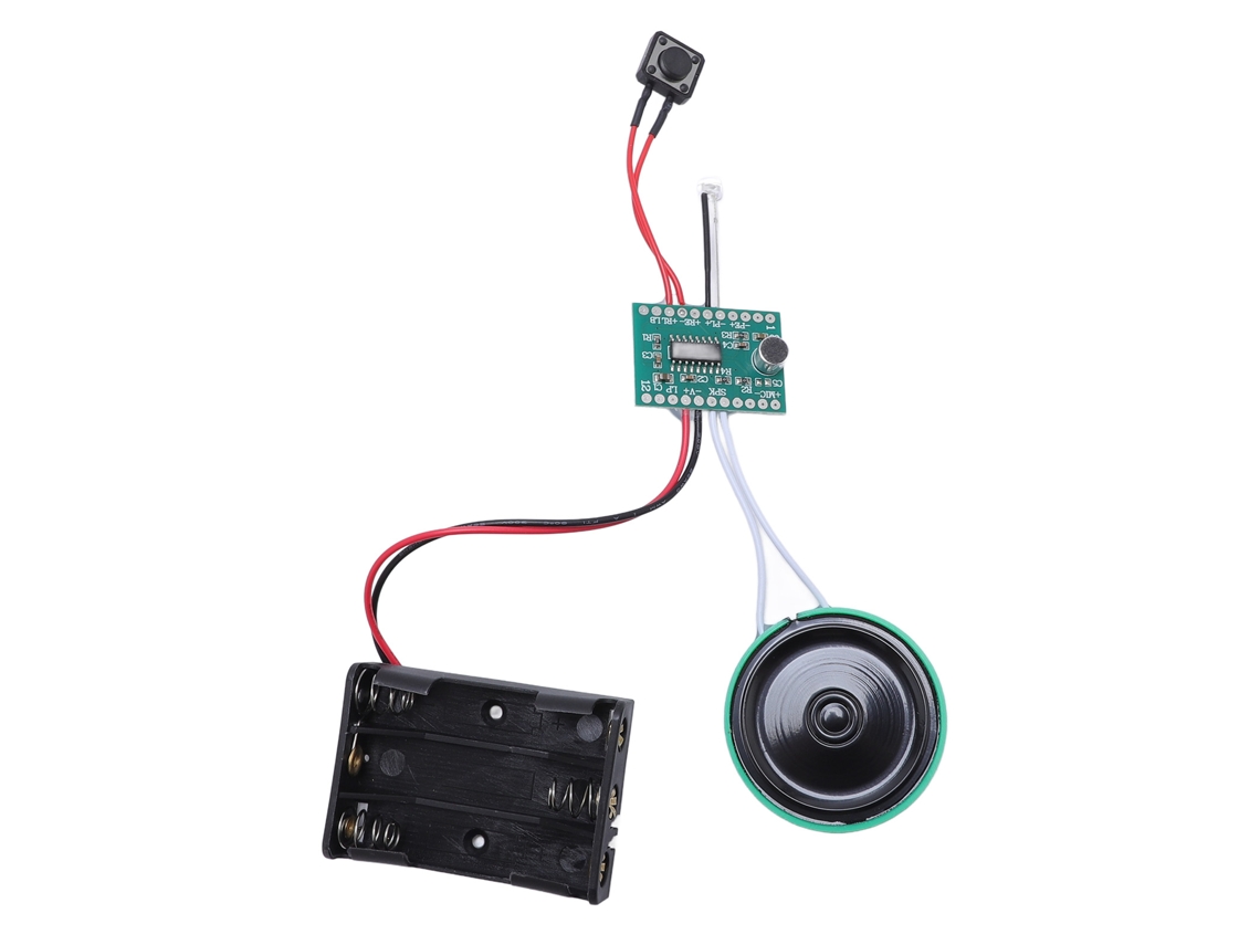 Módulo Grabador de Voz AQUAFORGE con Altavoz y 4 Minutos de Grabación
