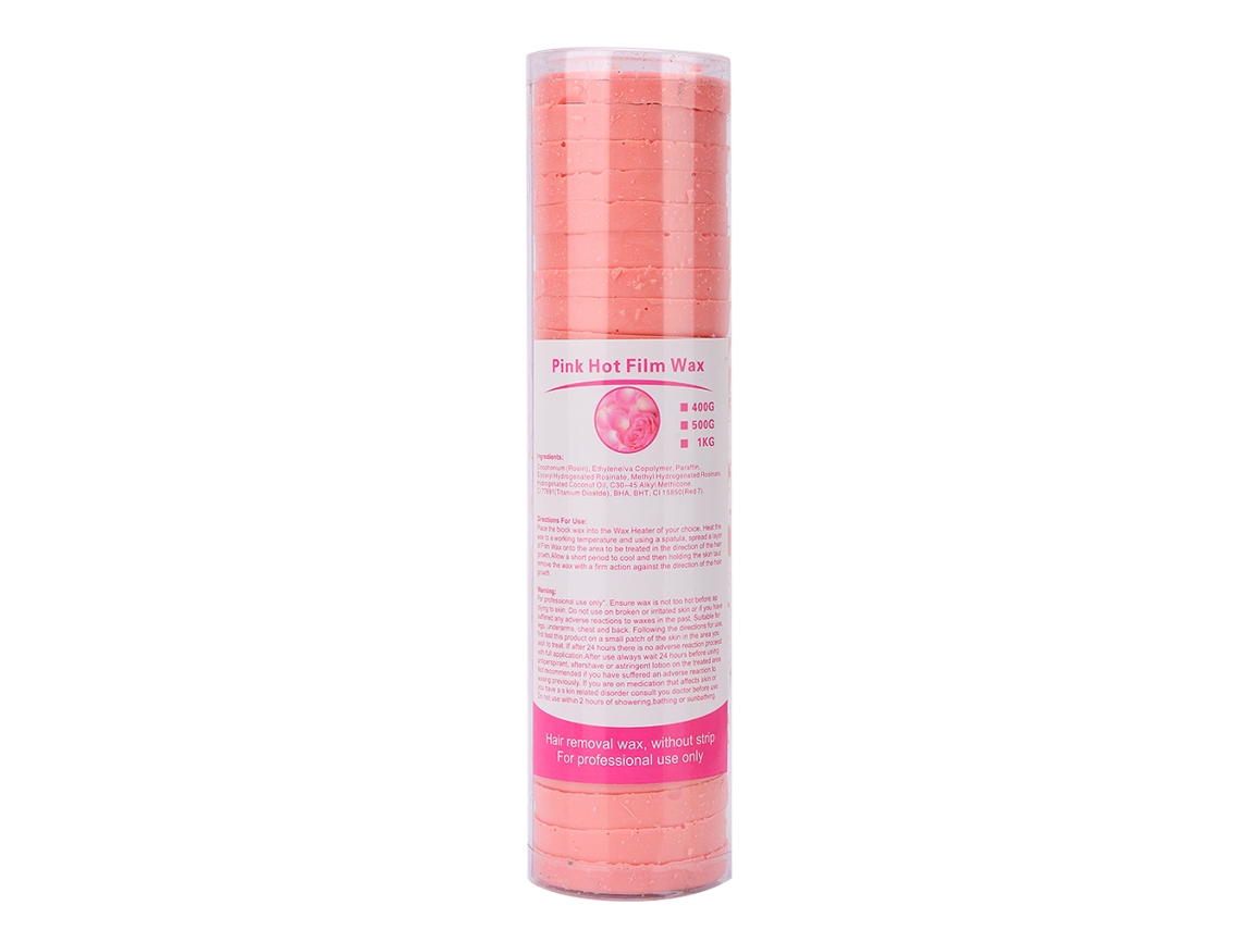 2026 cera Depilatória Sólida Sem Papel 500g Torta para Remover Cabelo Corporal e de Braços Sem Dor Rosa