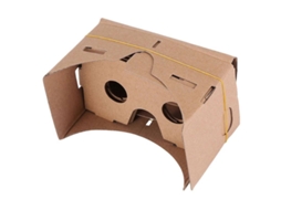 Óculos Realidade Virtual 3d Diy 6'' Fibra Madeira para Cartão. CHARM