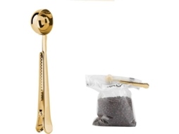 2026 cuchara Medidora de Café com Clip para Sacos, 1 Cucharadita, Aço Inoxidável, 7 Polegadas, para Café Moído e Grãos