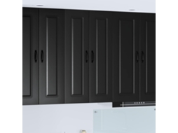 Vidaxl Painel De Lava-louça Kalmar Preto 60 X 31 X 100 Cm