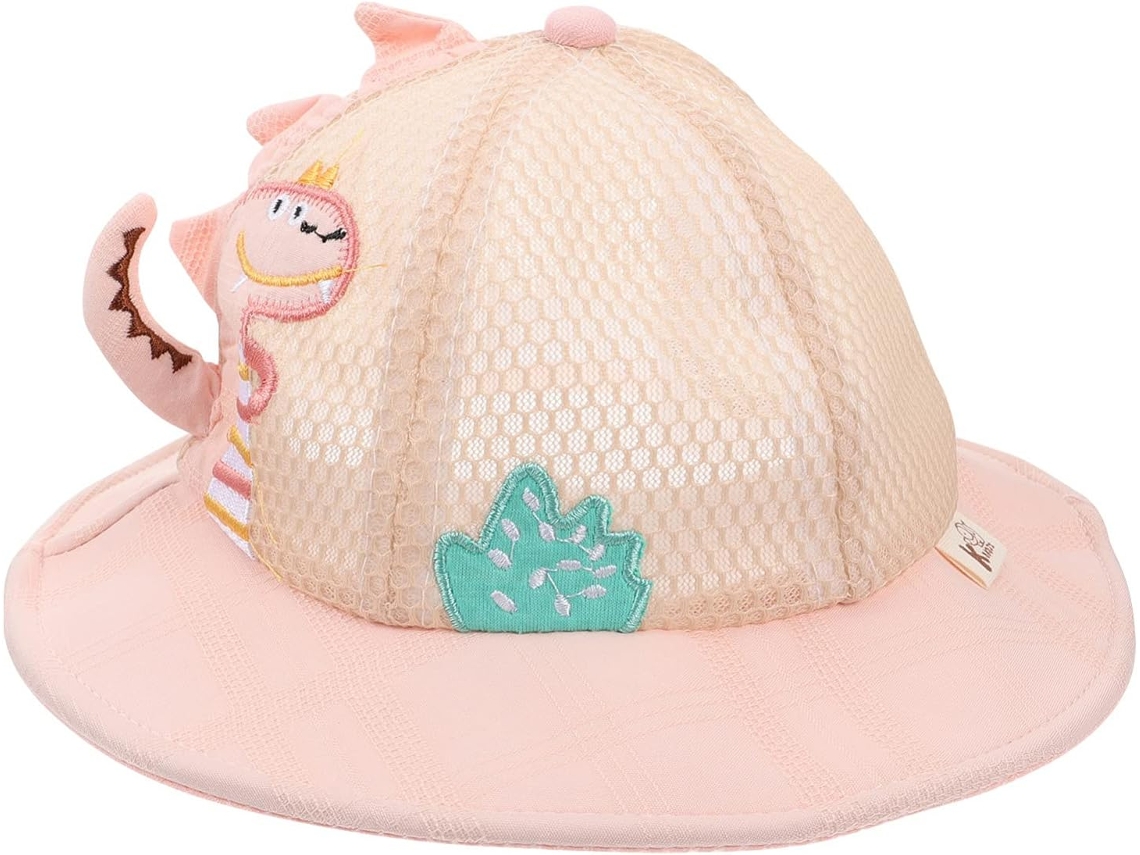 Chapéu De Praia Infantil De Dinossauro Em Tela, Da Linha Protective Hood Sun Hats.