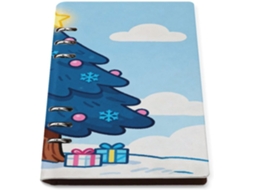 Organizador Pessoal A5 Com 6 Argolas, Em Couro Sintético, Com Tema De Árvore Natal, Ideal Fotos, Cartões E