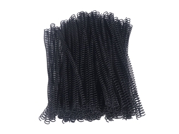 100 Bobinas Encadernação Espiral Plástico 9.5mm 3/8in 48 Dentes 4:1 Capacidade 75 Folhas A4 Preto