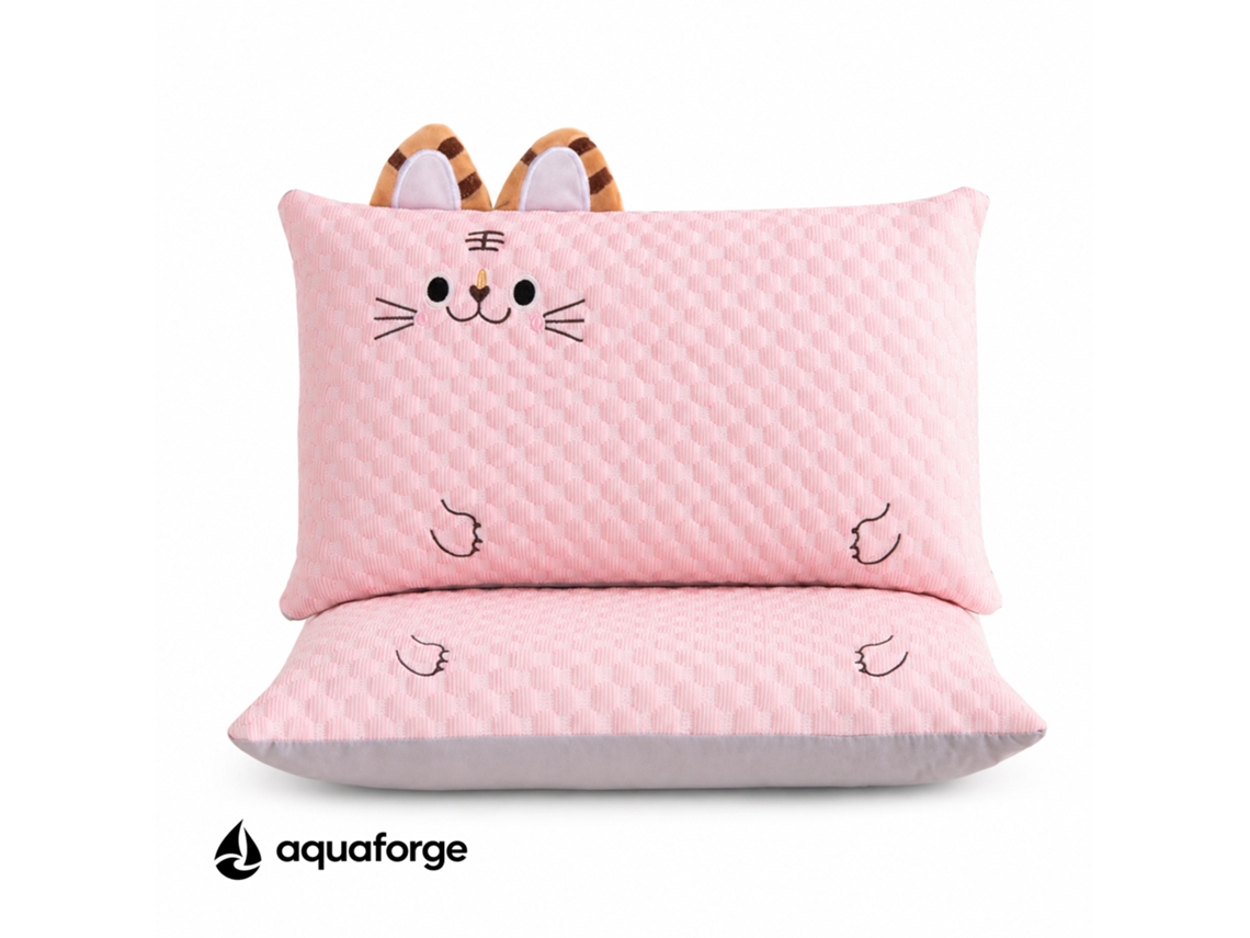 Almofada Cervical Ergonómica Espuma Com Gel Capa Removível 30 X 50 Cm
