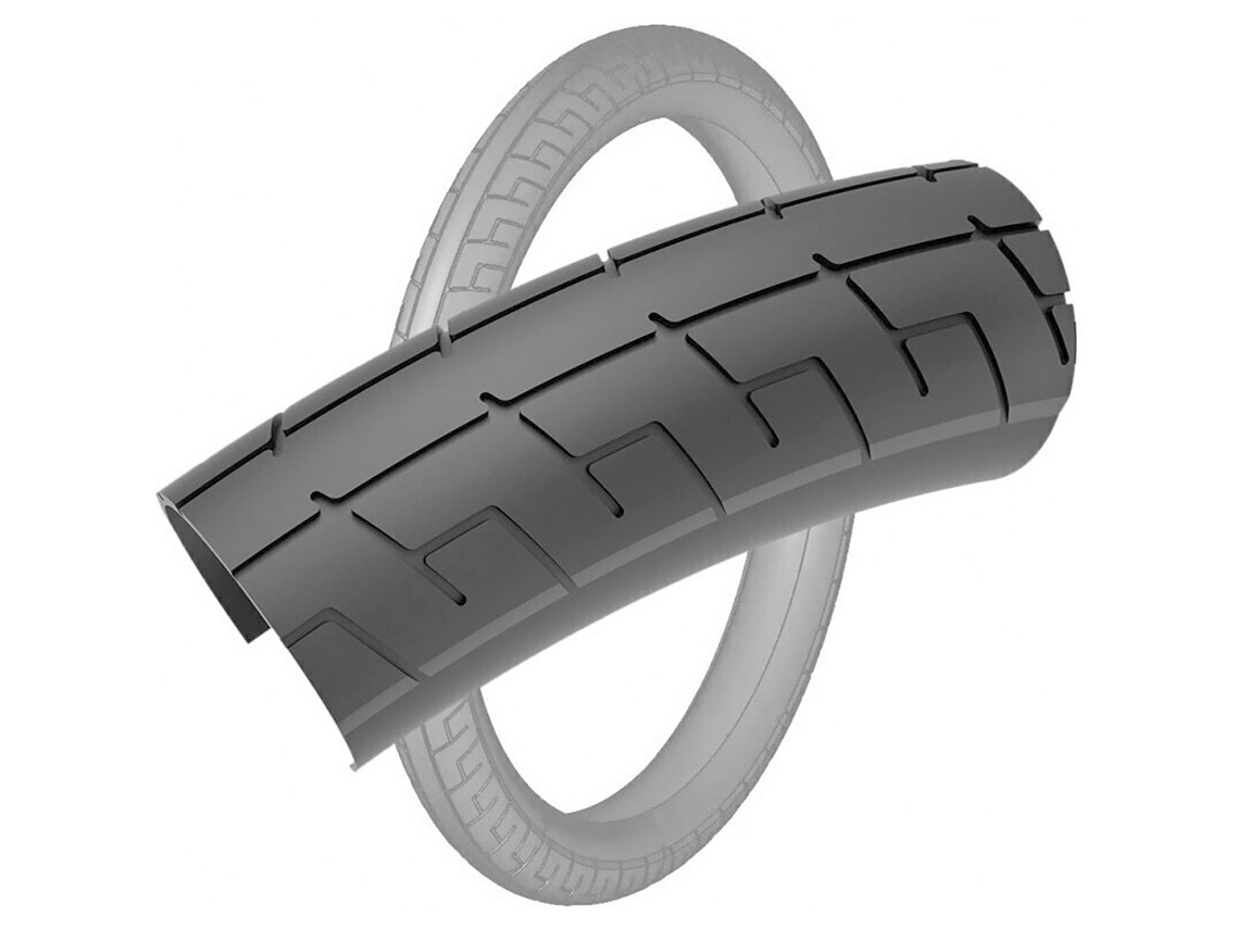 Pneu Rígido Street Sweeper V2 20´´ X 2.40 Prateado 20´´ X 2.40Sunday