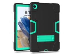 Capa Protetora Resistente Pc Silicone Macio Antichoque Com Suporte Para Galaxy Tab A9/a9 Plus 11 Preto Verde Menta Sfushos