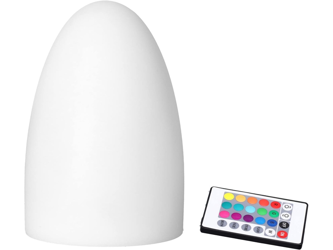 Luminária Noturna Rgb Em Formato De Ovo, Com Controle Remoto E