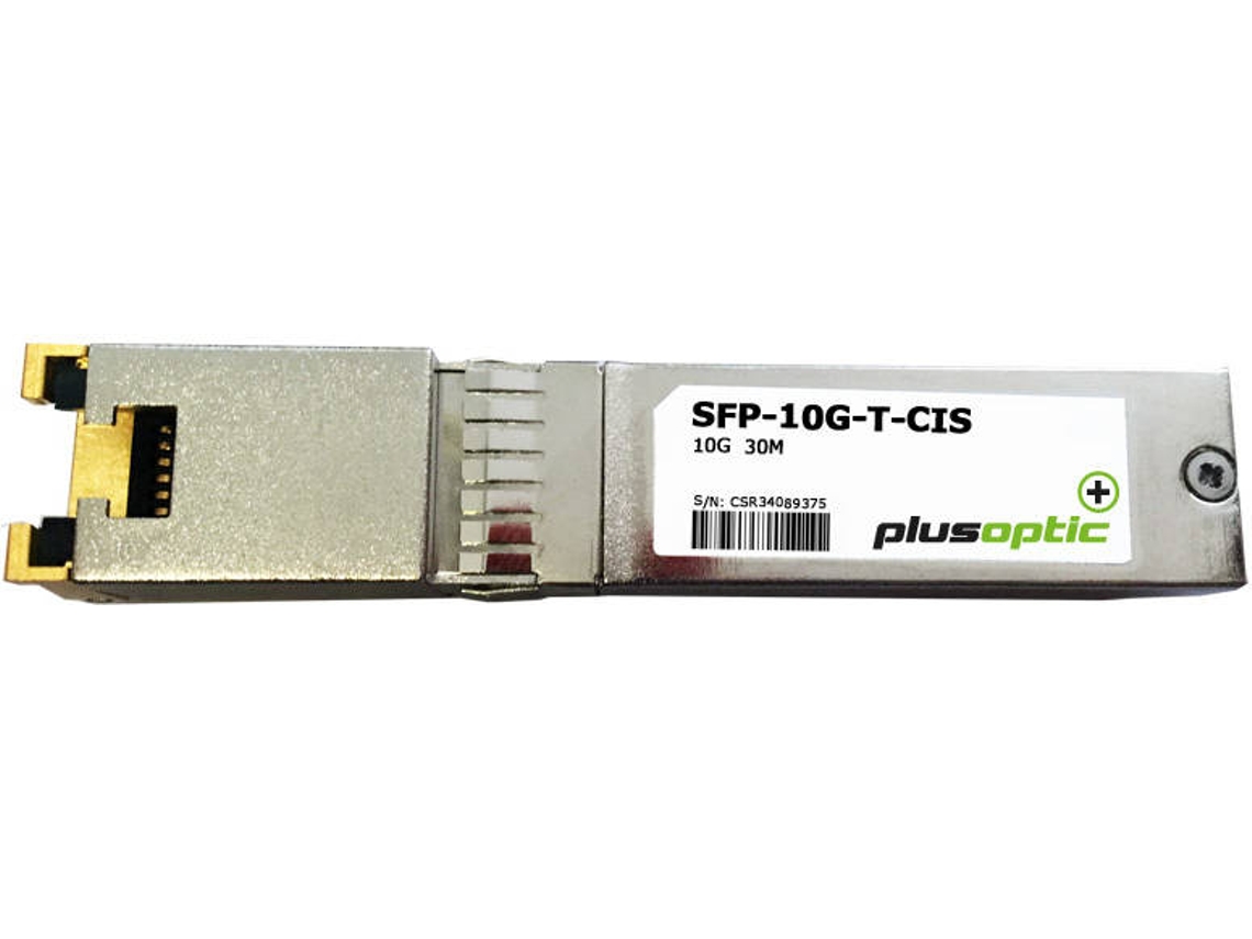 Módulo de transceptor de rede PLUSOPTIC SFP-10G-T-CIS
