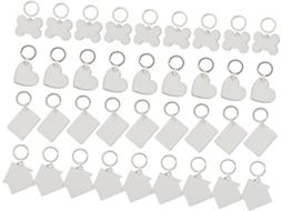 Conjunto De 36 Teclas Brancas Em Mdf Para Sublimação, Ideais Para Artesanato.