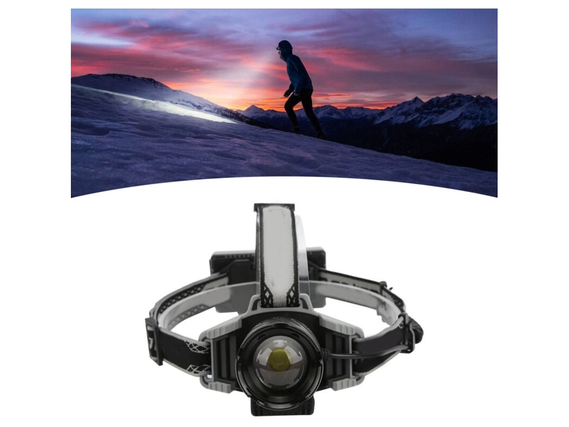 Lanterna de Cabeça Led Xhp99 Recarregável Via Usb com Zoom e 9 Núcleos, Super Brilhante para Atividades Ao Ar Livre BRILVIBERA