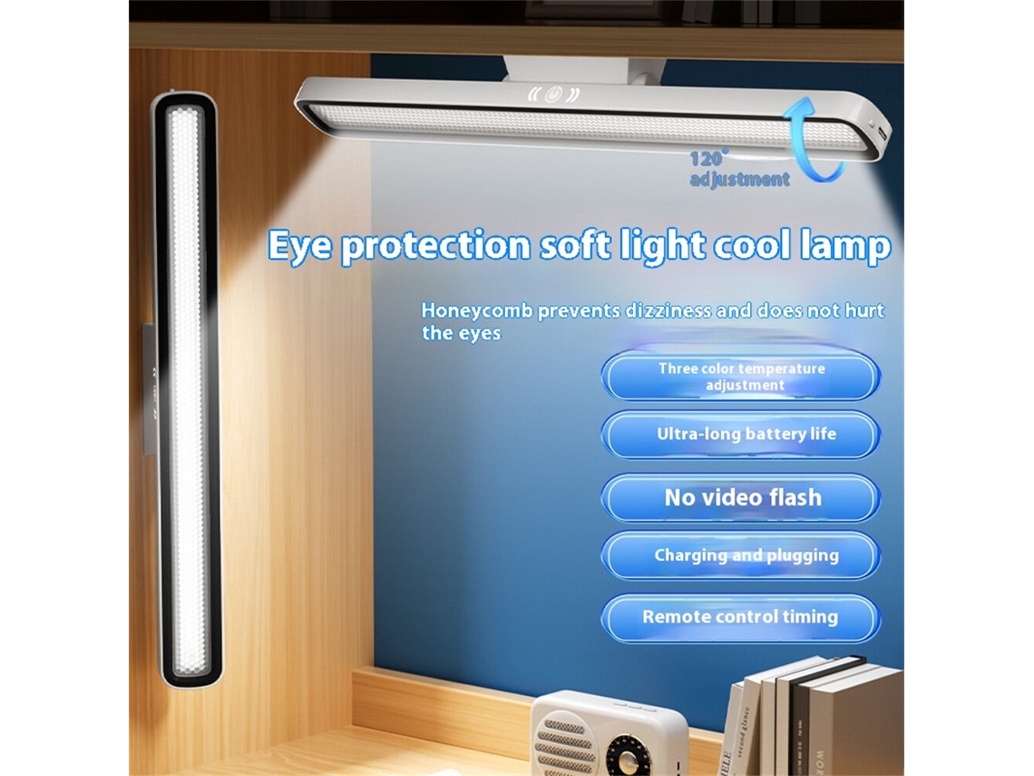 Candeeiro De Mesa Led White-elfeland, Recarregável Por Usb, Com Regulação Contínua, Magnética, Para Leitura E Noturna, Para Quarto