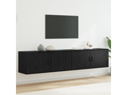 Vidaxl Conjunto De Armário De Tv Montado Na Parede 2 Pcs