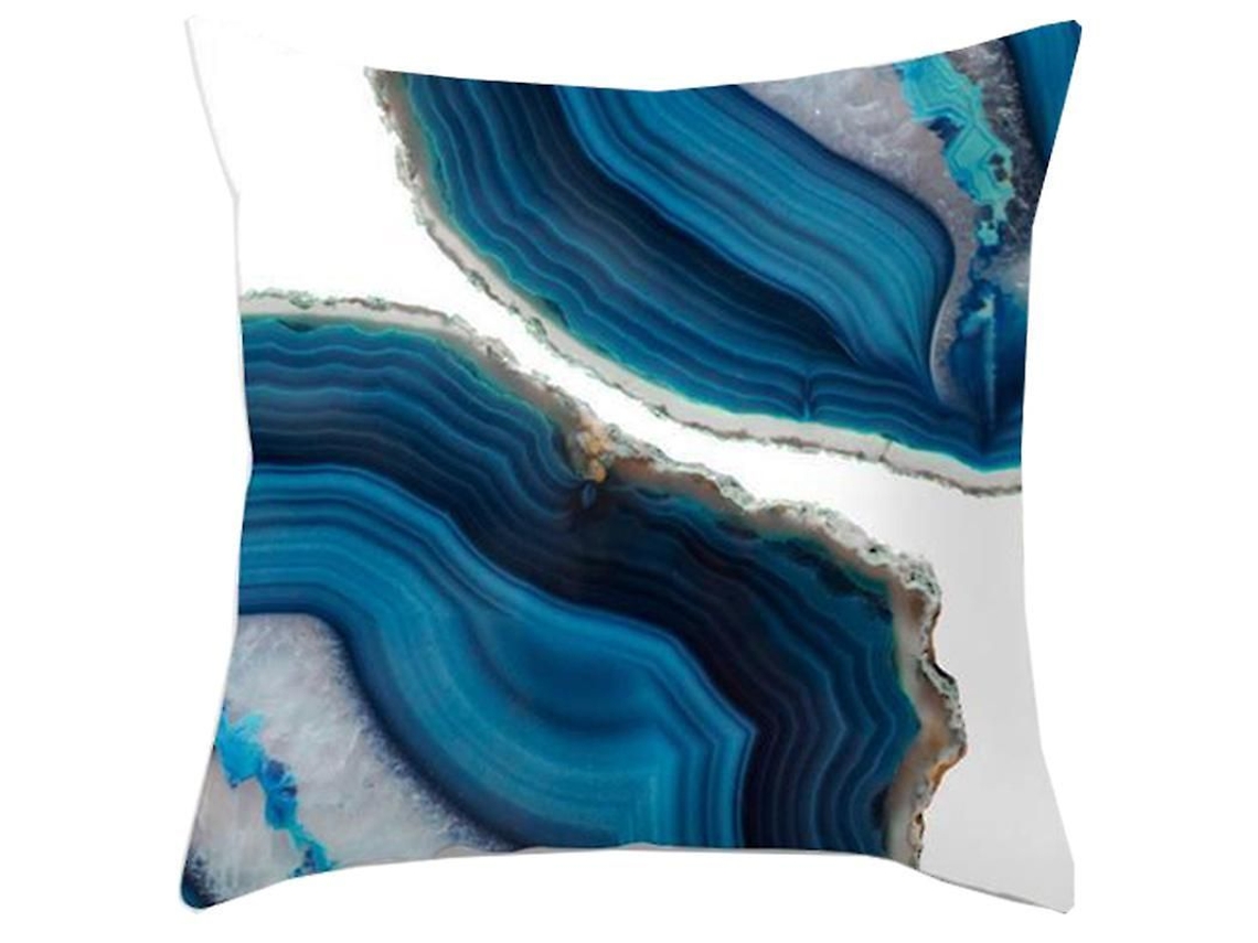 2026 funda de Almohada Cuadrada Geométrica para Sofá Cojín Decorativo Hogar Coche Tela Algodón Poliéster 45x45cm