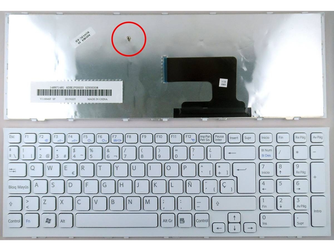 Teclado para Sony Vaio VPC-Eh3E0E VPC-Eh3J1E VPC-Eh3Q1E VPC-Eh3C0E