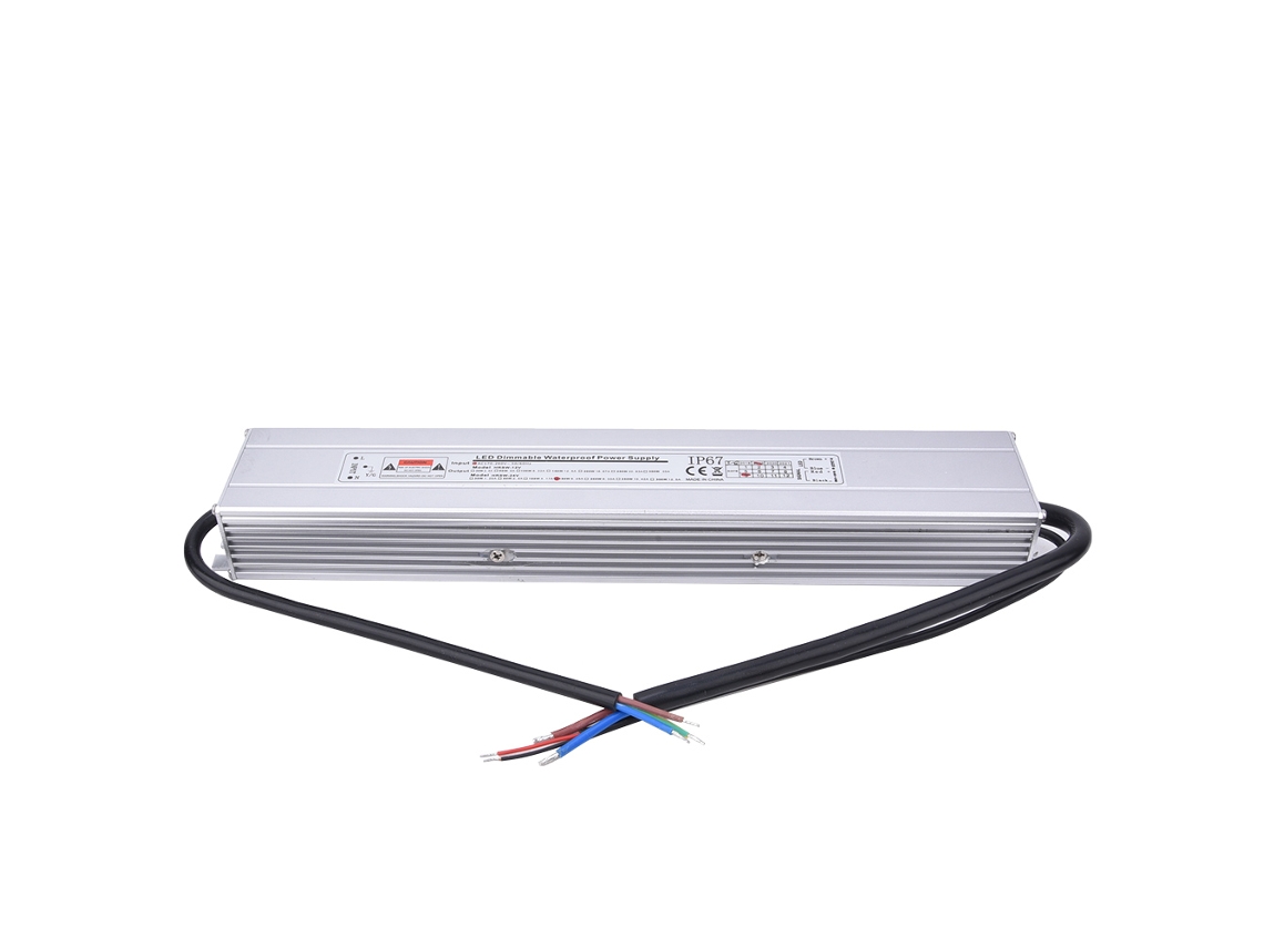 Fonte de Alimentação Regulável LED, IP67, 24v, 150w, 6.25a, para Lâmpadas e Fitas LED