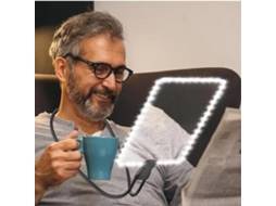 Lurelia Lâmpada Lupa 5x Led Mesa Ajustável